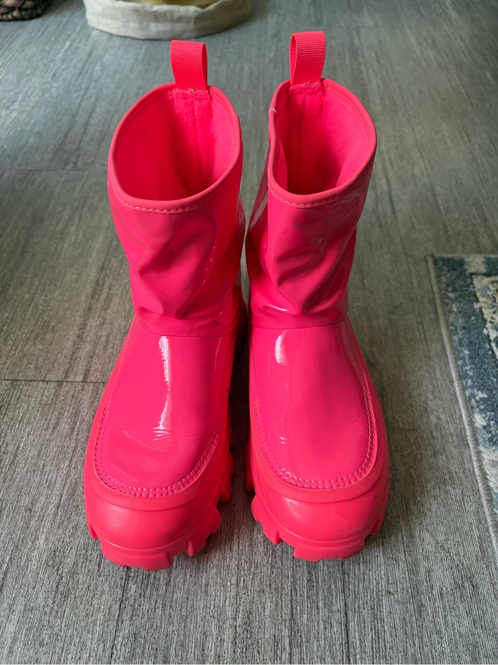 UGG Women’s Chunky Platform Ankle Boots in Neon Pink